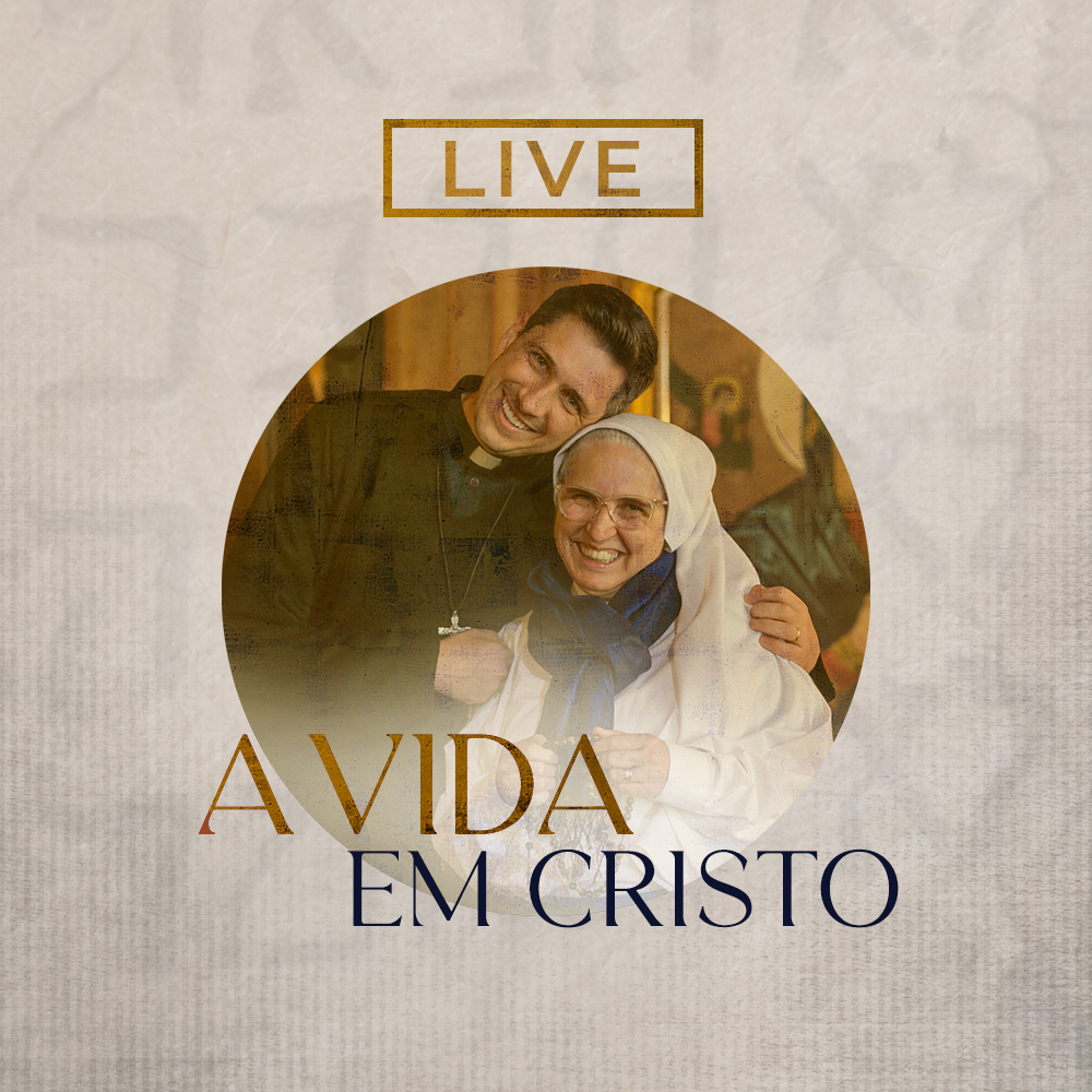 Padre Fernando e Irmã Zélia realizam live sobre curso “A vida em Cristo”