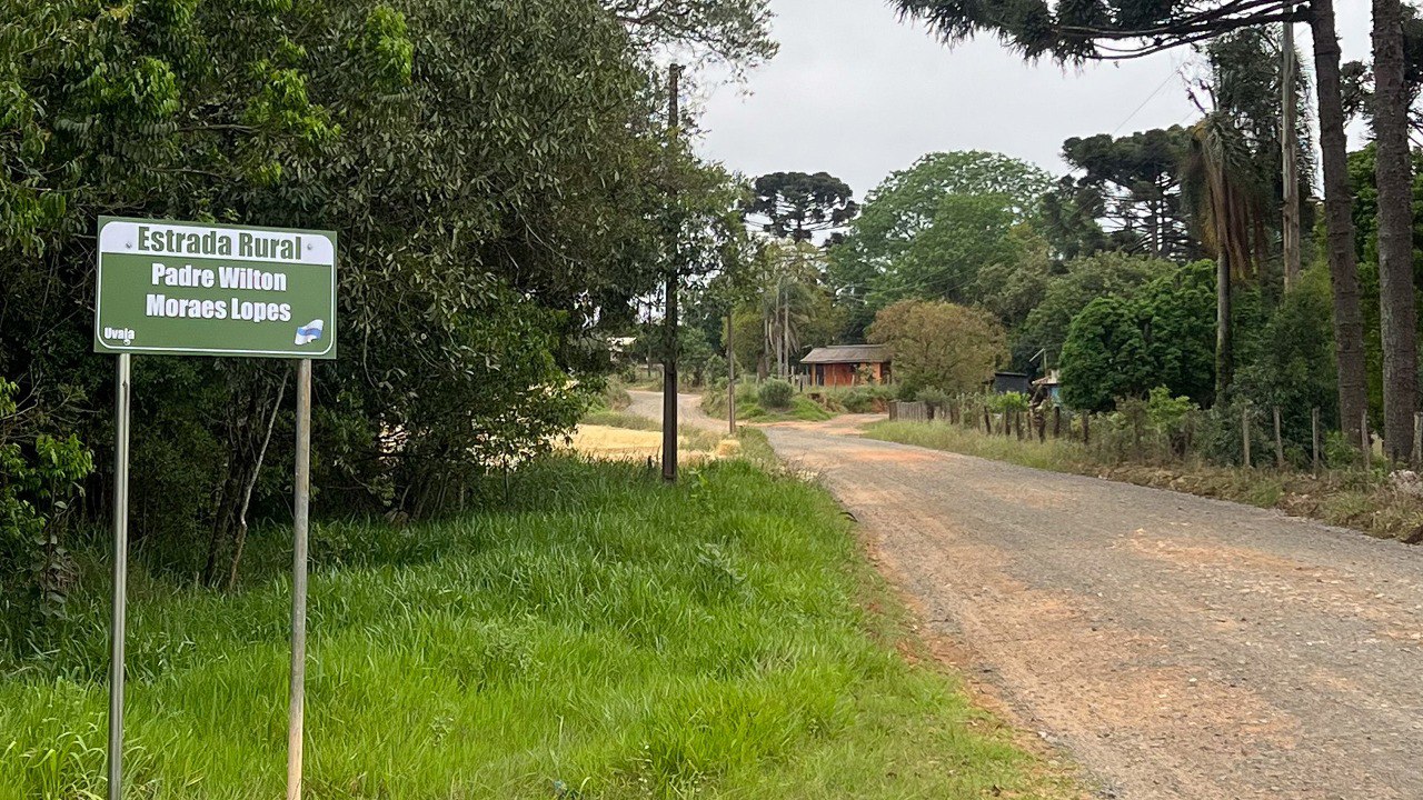 Estrada em Uvaia é homenageada com o nome do fundador da Copiosa Redenção